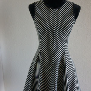 Monteau Stripped Black and White Dress M